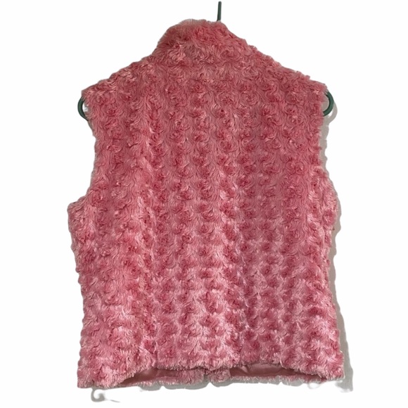Cejon Pink Faux Fur Vest S M - Picture 3 of 6